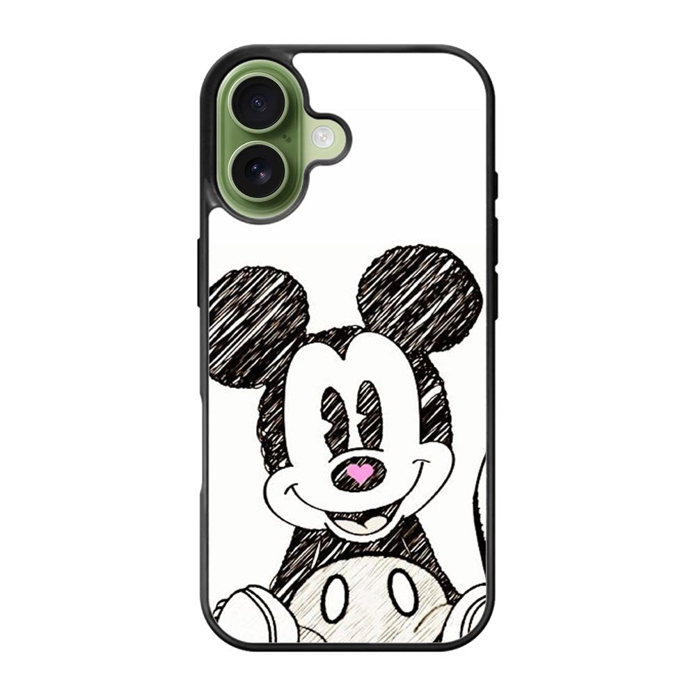 Mickey Mouse Hand Drawing iPhone 17 Case QC0066