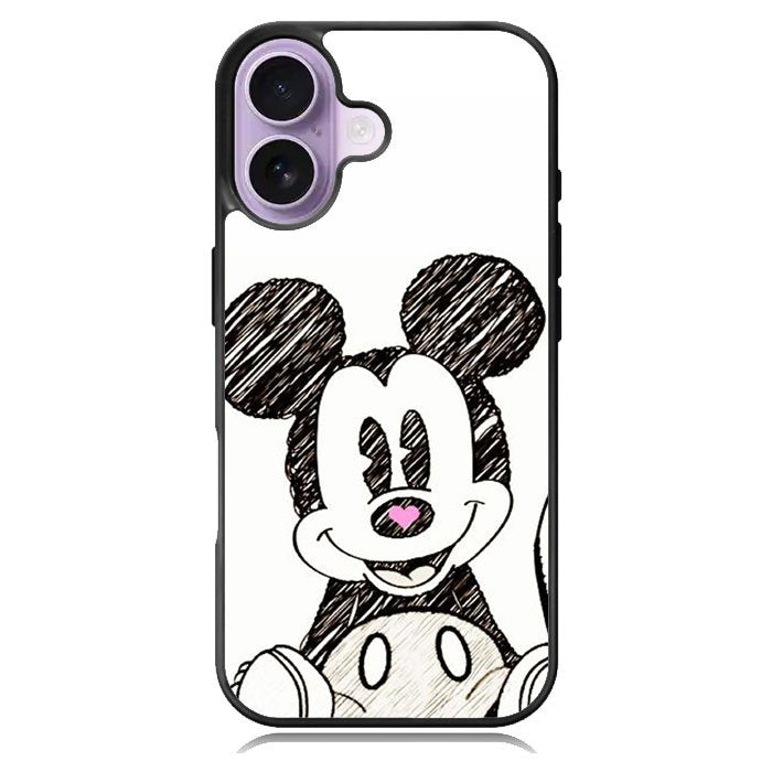 Mickey Mouse Hand Drawing iPhone 17 Case OV0066