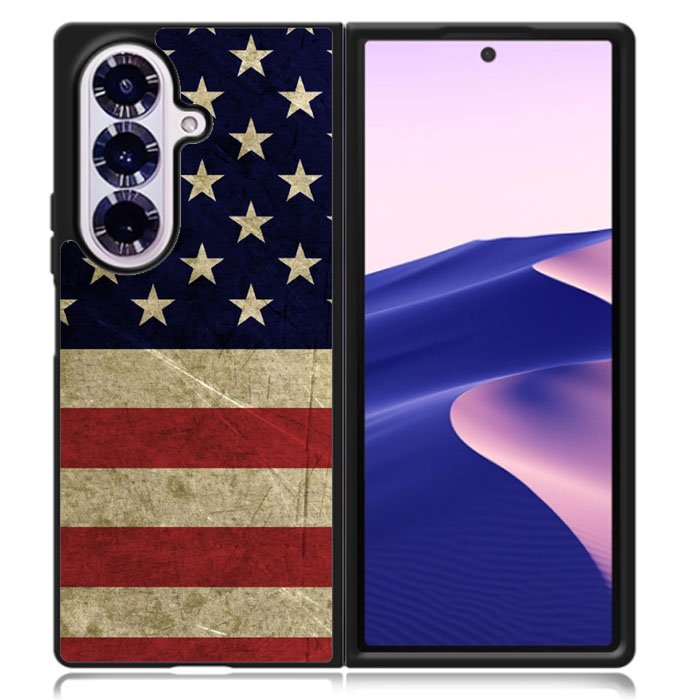 American Flag 3 Samsung Galaxy Z Fold 7 Case OV0073