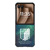 Attack in Titan Shingeki no Kyojin Scouting Legion Wings of Freedom Motorola Moto RAZR Plus 2025 Case OV0085