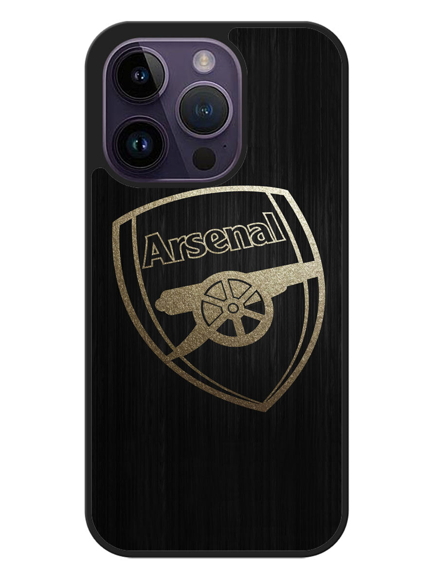 Arsenal Logo Gold iPhone 14 Pro Max Case OV0087