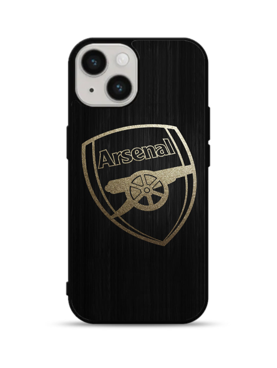 Arsenal Logo Gold 1st iPhone 15 Plus Case