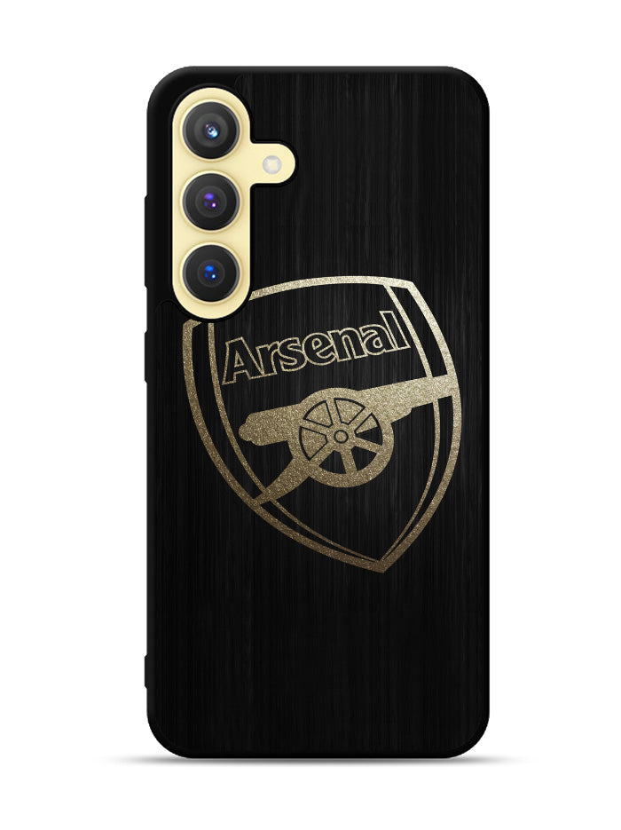 Arsenal Logo Gold 1st Samsung Galaxy S24 Plus 5G , Samsung Galaxy S24+ 5G Case