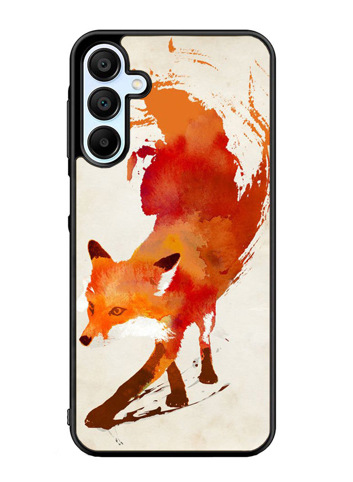 Watercolor art orange red fox animal Samsung Galaxy A15 5G Case