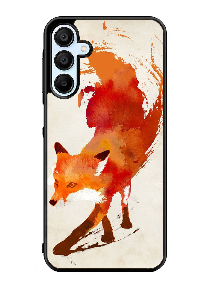 Watercolor art orange red fox animal Samsung Galaxy A25 5G Case