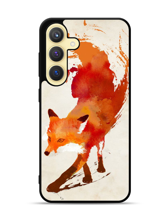 Watercolor art orange red fox animal Samsung Galaxy S25 Plus 5G , Samsung Galaxy S25+ 5G Case