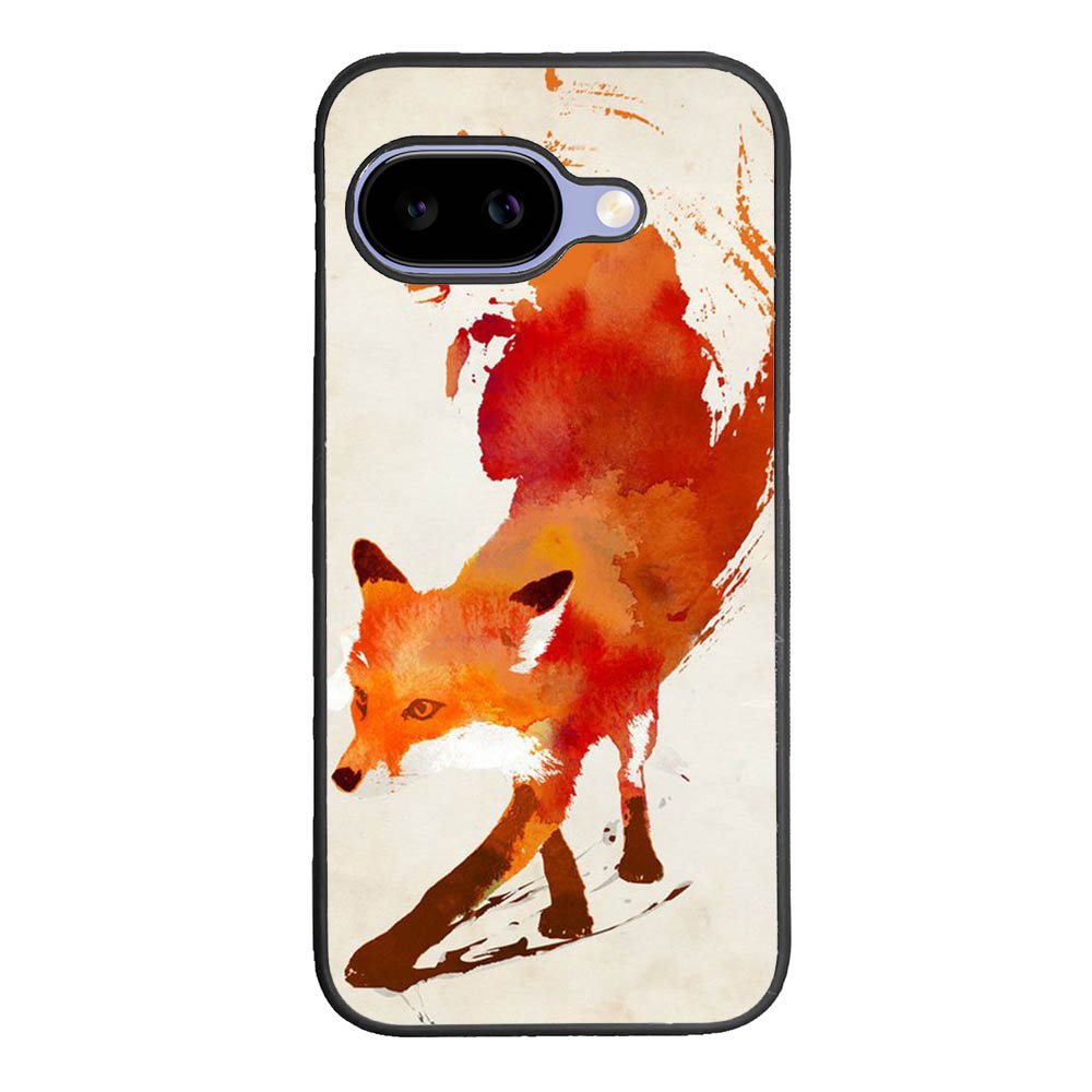Watercolor art orange red fox animal Google Pixel 10A Case
