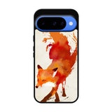 Watercolor art orange red fox animal Google Pixel 10 Case