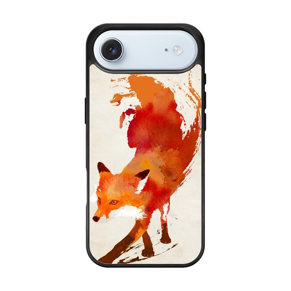 Watercolor art orange red fox animal iPhone Air Case