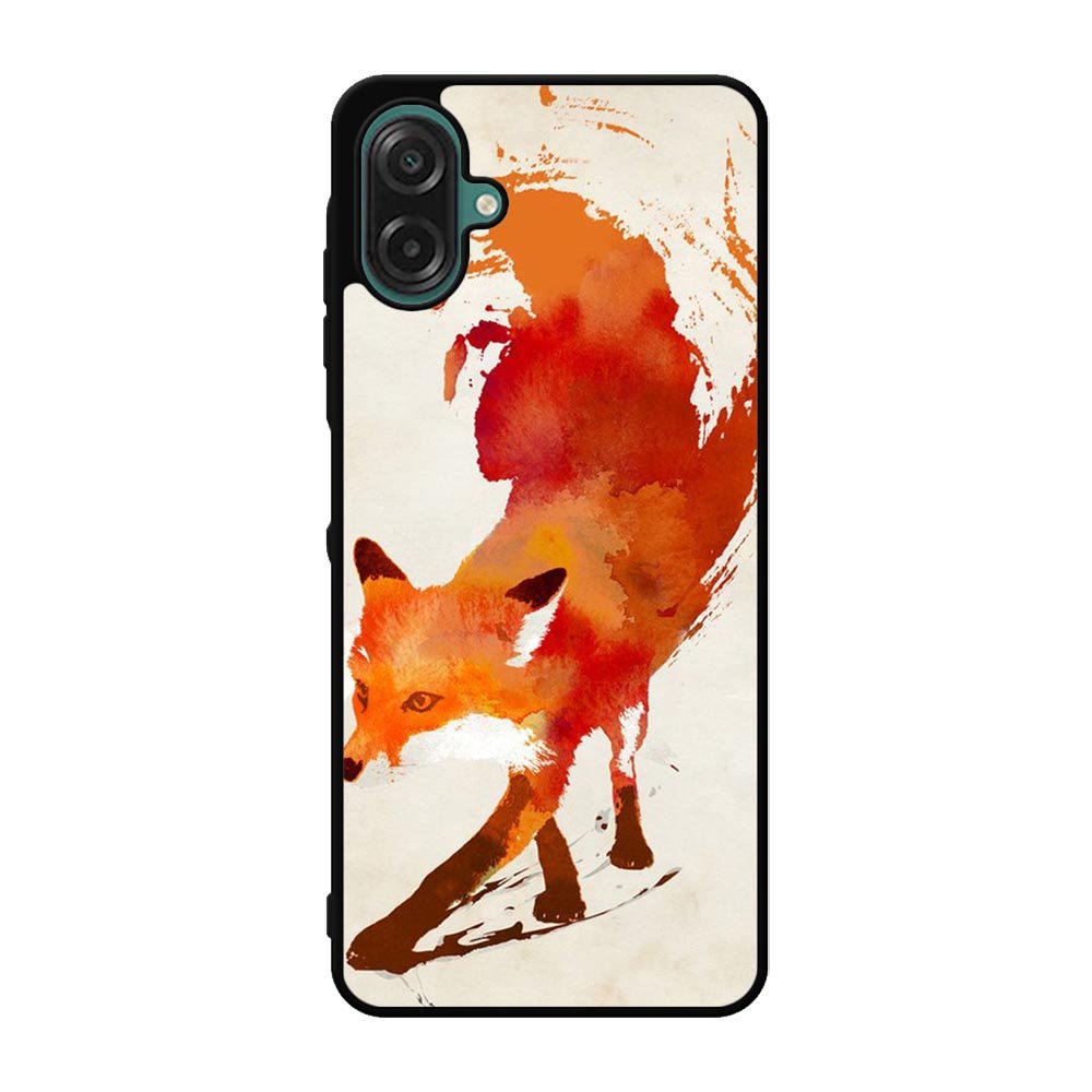 Watercolor art orange red fox animal Samsung Galaxy A07 Case