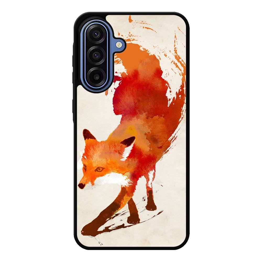 Watercolor art orange red fox animal Samsung Galaxy A17 Case