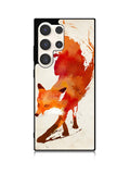 Watercolor art orange red fox animal Samsung Galaxy S24 Ultra 5G Case