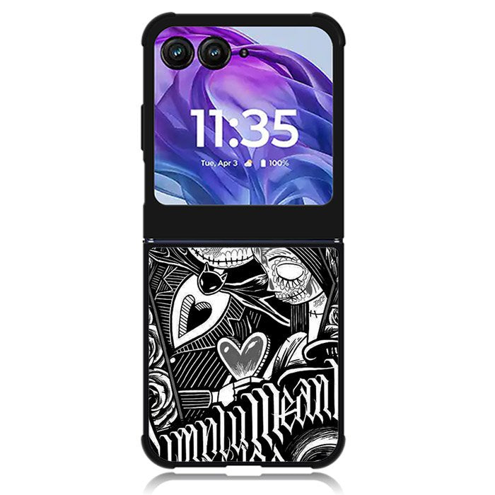 Jack And Sally Muertitos The Nightmare Before Christmas Motorola Moto Razr Plus 2024 , Moto Razr+ 2024 Case