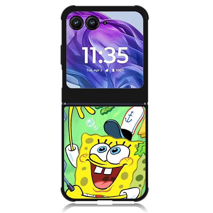 Spongebob Squarepants Krabby Patty Motorola Moto Razr Plus 2024 , Moto Razr+ 2024 Case