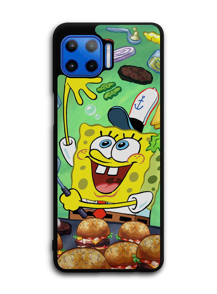 Spongebob Squarepants Krabby Patty Motorola Moto One 5G Case , Moto One 5G UW Case , Moto G 5G Plus Case