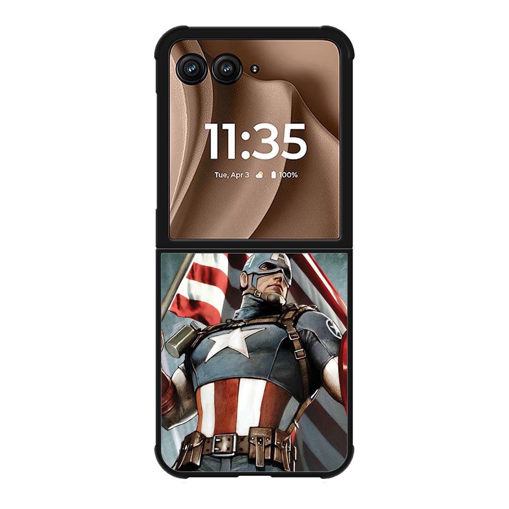 Captain America Cover Motorola Moto RAZR Plus 2025 Case OV0544