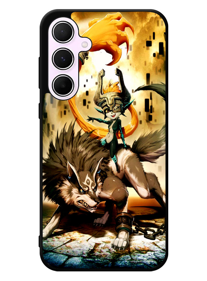 Zelda and wolf twilight princess Samsung Galaxy A55 5G Case