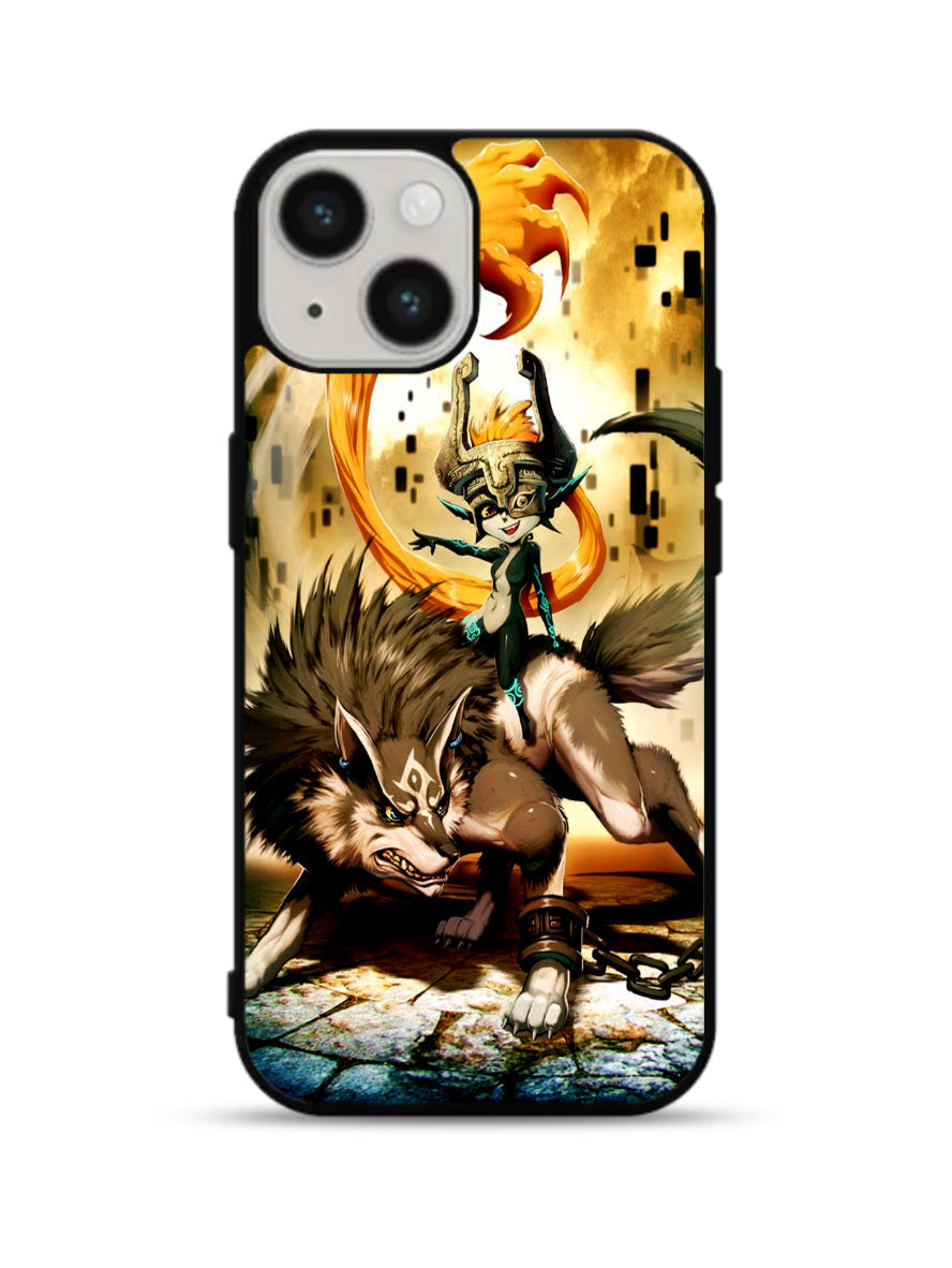 Zelda and wolf twilight princess iPhone 15 Plus Case
