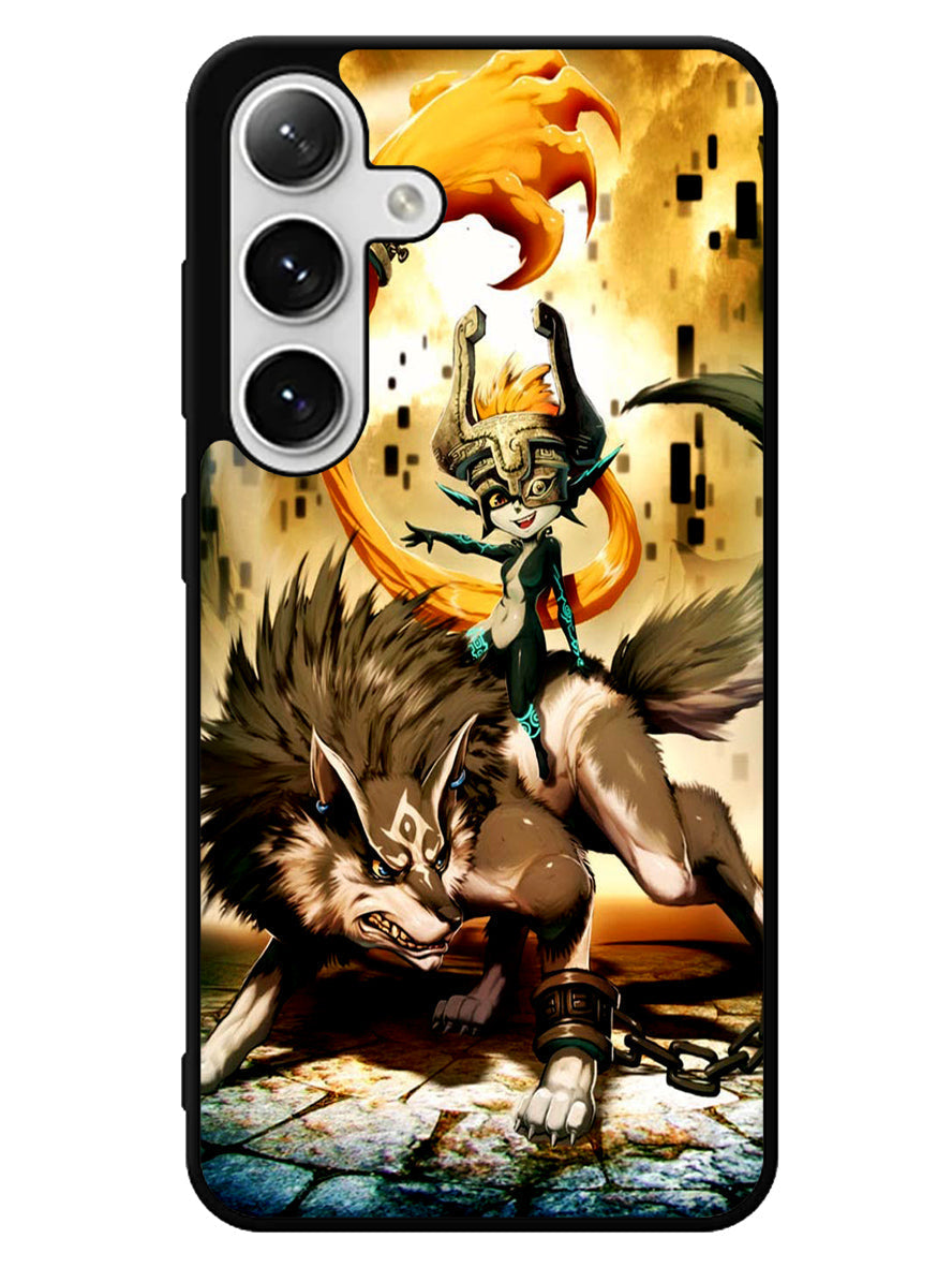 Zelda and wolf twilight princess Samsung Galaxy S25 5G Case