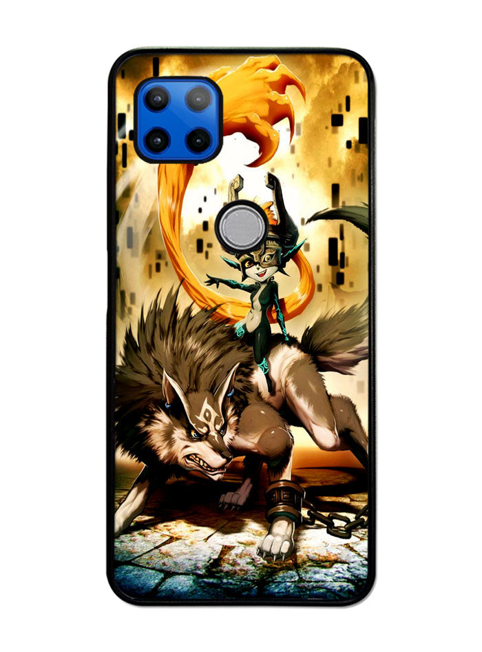 Zelda and wolf twilight princess Motorola Moto G 5G Case , Moto One 5G Ace Case