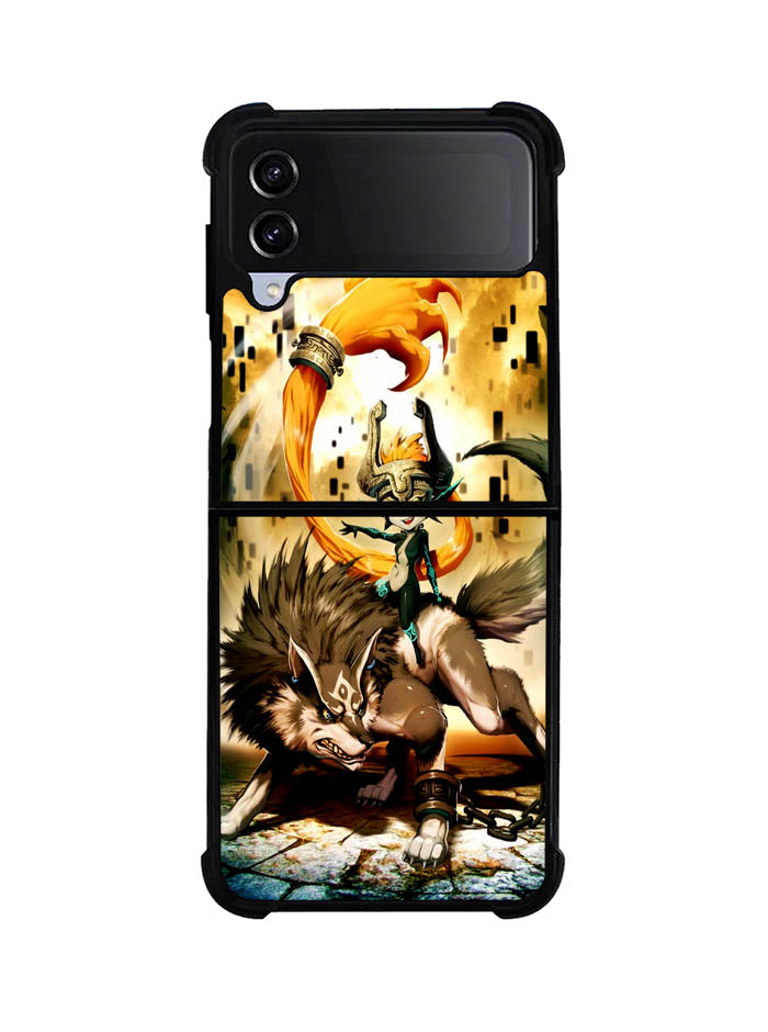 Zelda and wolf twilight princess Samsung Galaxy Z Flip 4 5G 2022 Case