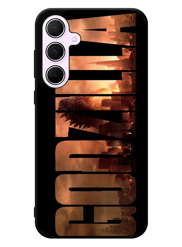 Godzilla font Samsung Galaxy A35 5G Case
