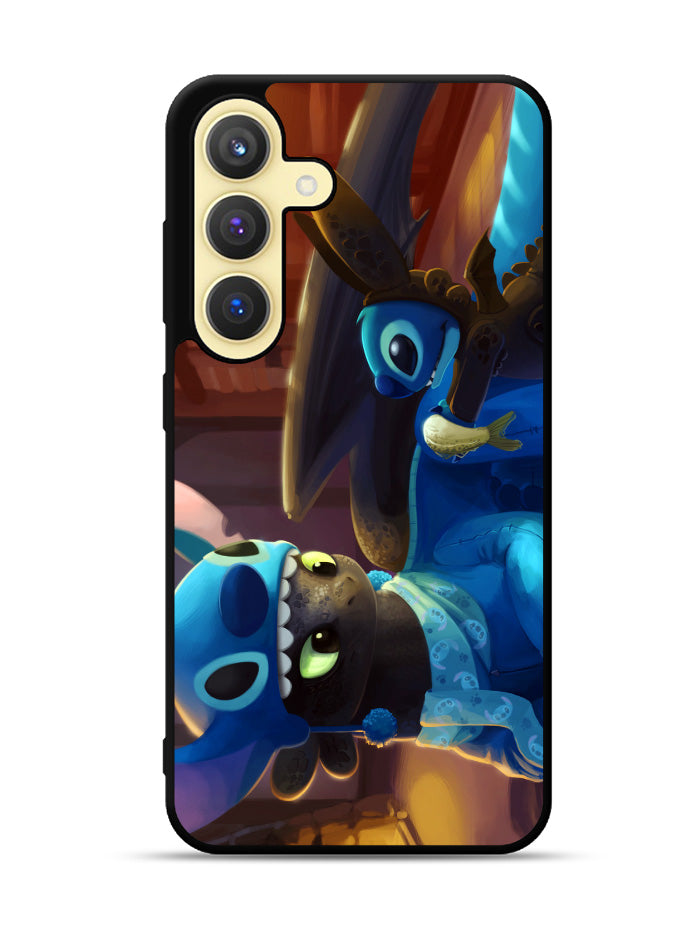Toothless and Stitch Parody Samsung Galaxy S25 Plus 5G , Samsung Galaxy S25+ 5G Case OV0550