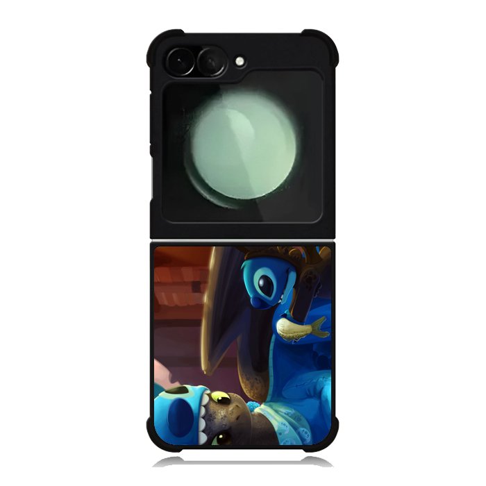 Toothless and Stitch Parody Samsung Galaxy Z Flip 6 5G 2024 Case OV0550