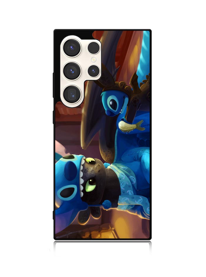 Toothless and Stitch Parody Samsung Galaxy S23 Ultra 5G Case QC0550
