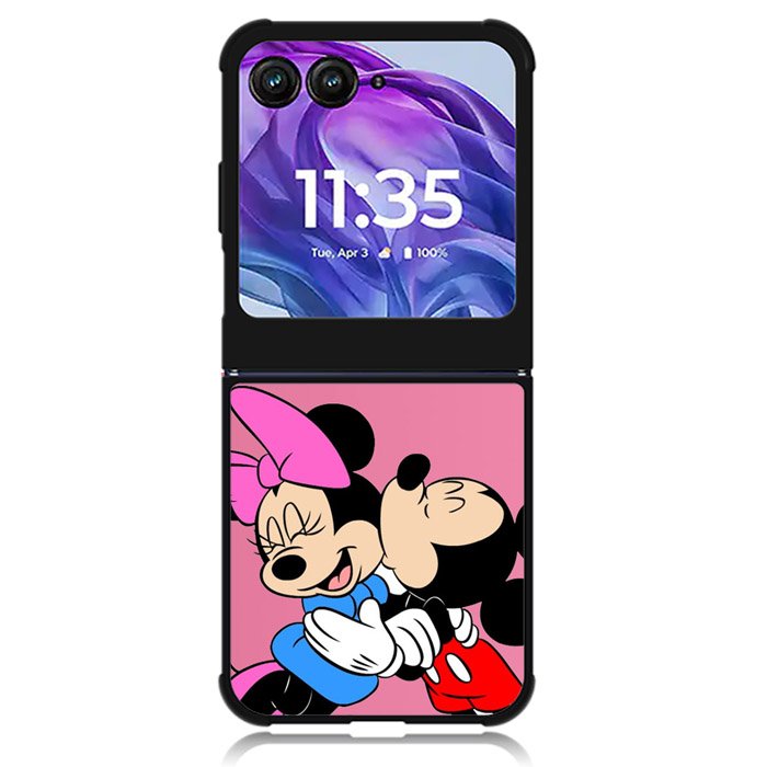 Romantic Mickey and Minnie Mouse Motorola Moto Razr Plus 2024 , Moto Razr+ 2024 Case OV2667