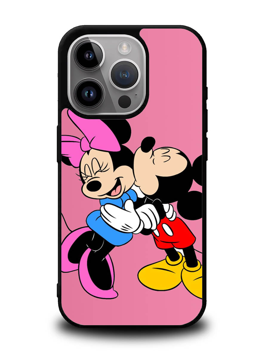Romantic Mickey and Minnie Mouse iPhone 16 Pro Max Case QC2667