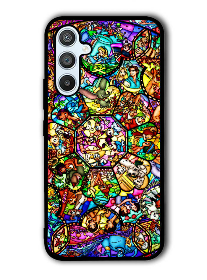 All Disney Heroes Stained Glass Samsung Galaxy A54 5G Case