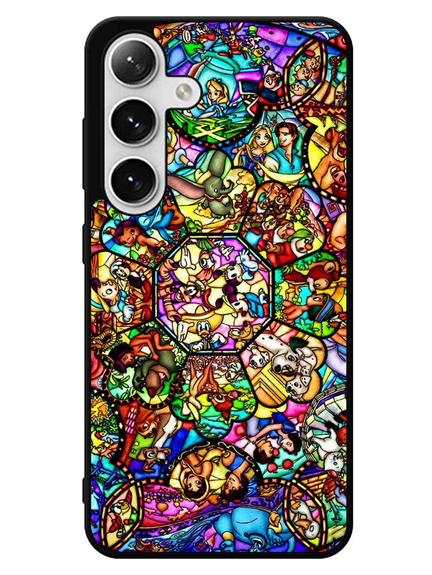 All Disney Heroes Stained Glass Samsung Galaxy S24 5G Case