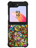 All Disney Heroes Stained Glass Samsung Galaxy Z Flip 5 5G 2023 Case