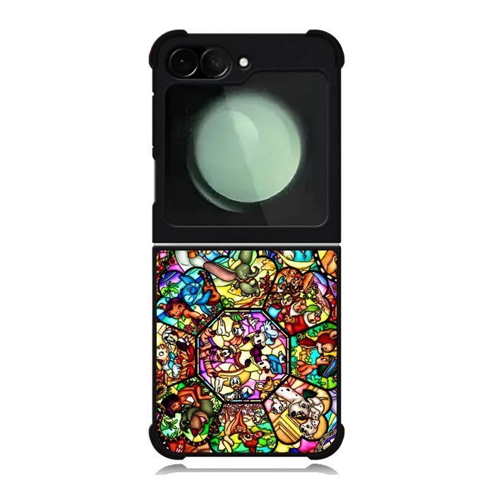 All Disney Heroes Stained Glass Samsung Galaxy Z Flip 6 Case