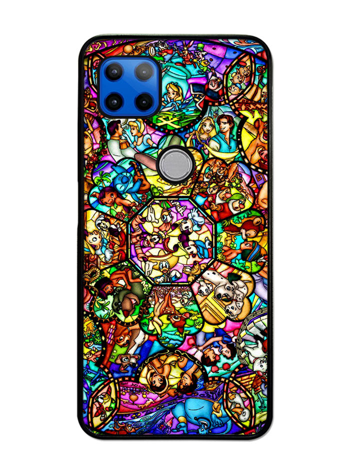All Disney Heroes Stained Glass Motorola Moto G 5G Case , Moto One 5G Ace Case