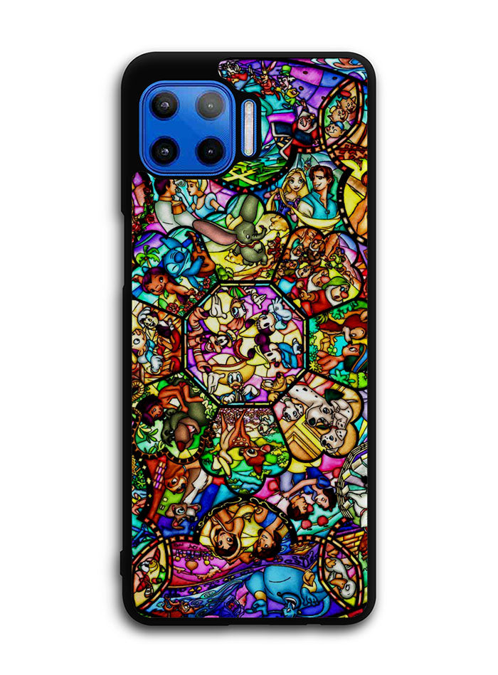 All Disney Heroes Stained Glass Motorola Moto One 5G Case , Moto One 5G UW Case , Moto G 5G Plus Case