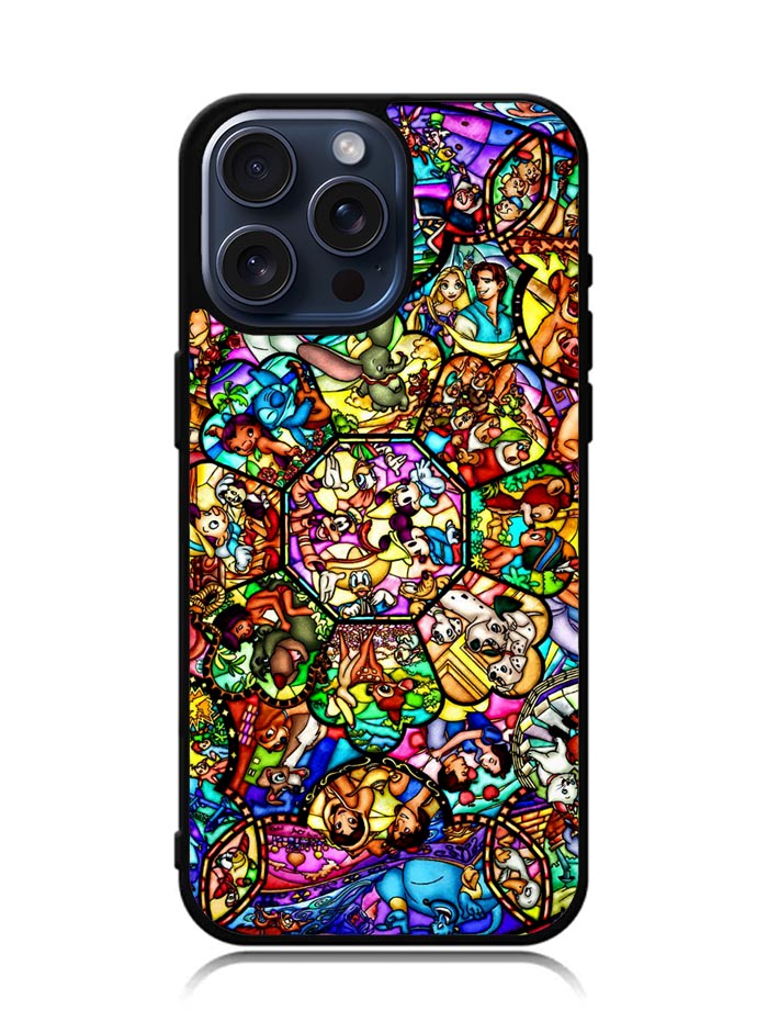 All Disney Heroes Stained Glass iPhone 15 Pro Max Case OV3794