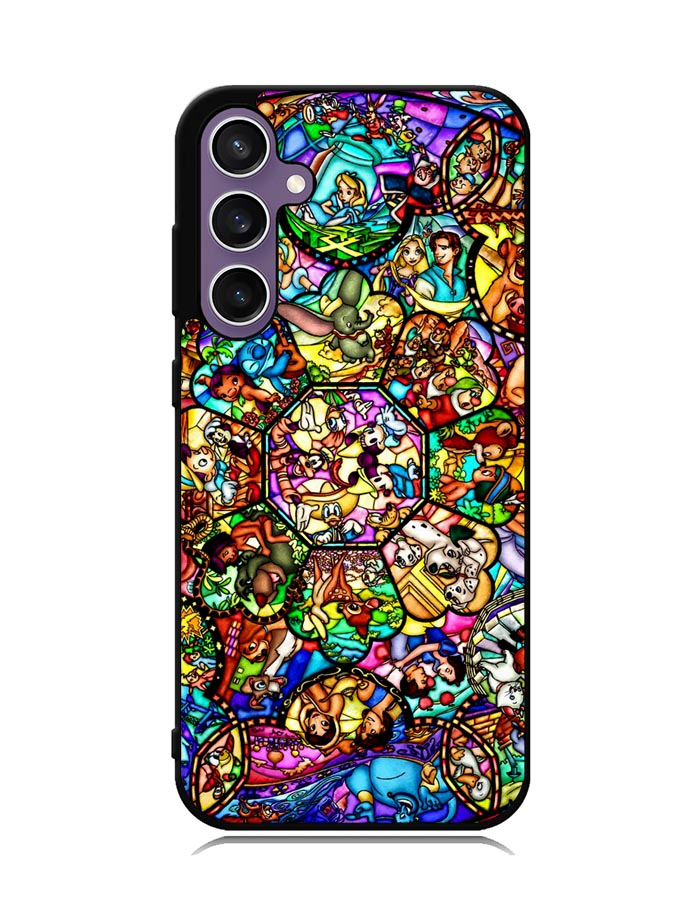 All Disney Heroes Stained Glass Samsung Galaxy S23 FE 5G Case