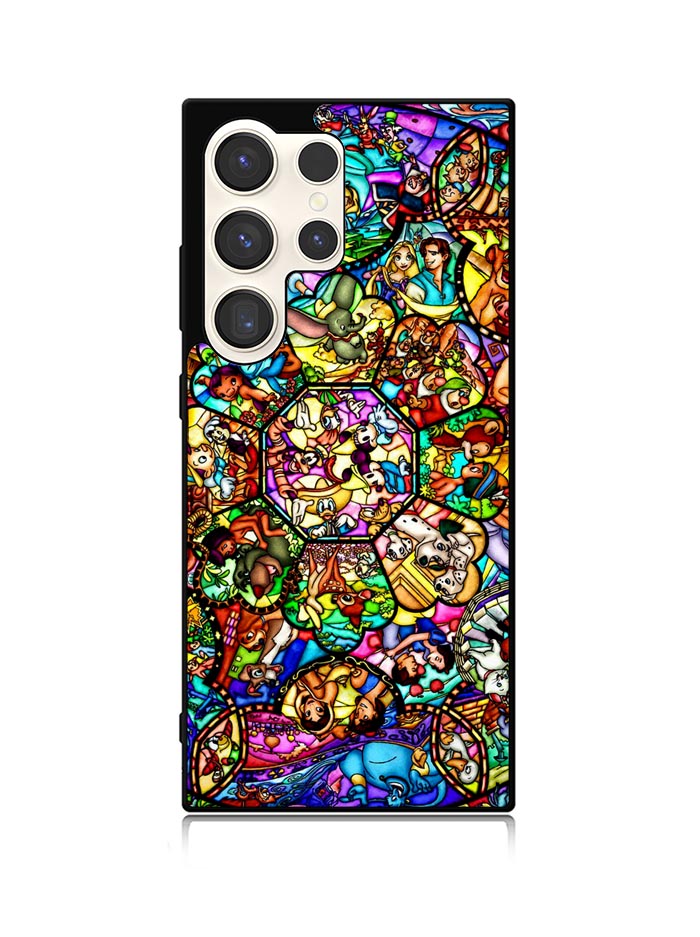 All Disney Heroes Stained Glass Samsung Galaxy S24 Ultra 5G Case