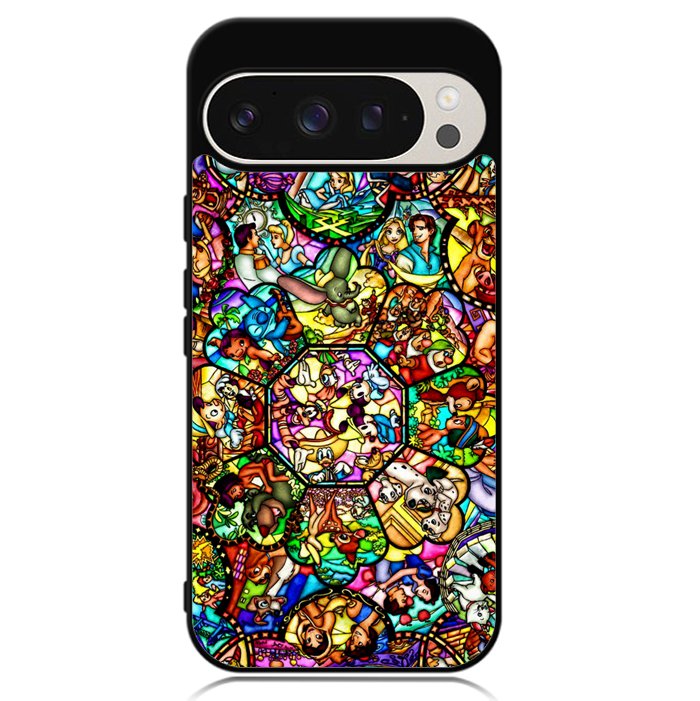 All Disney Heroes Stained Glass Google Pixel 9 Pro XL Case