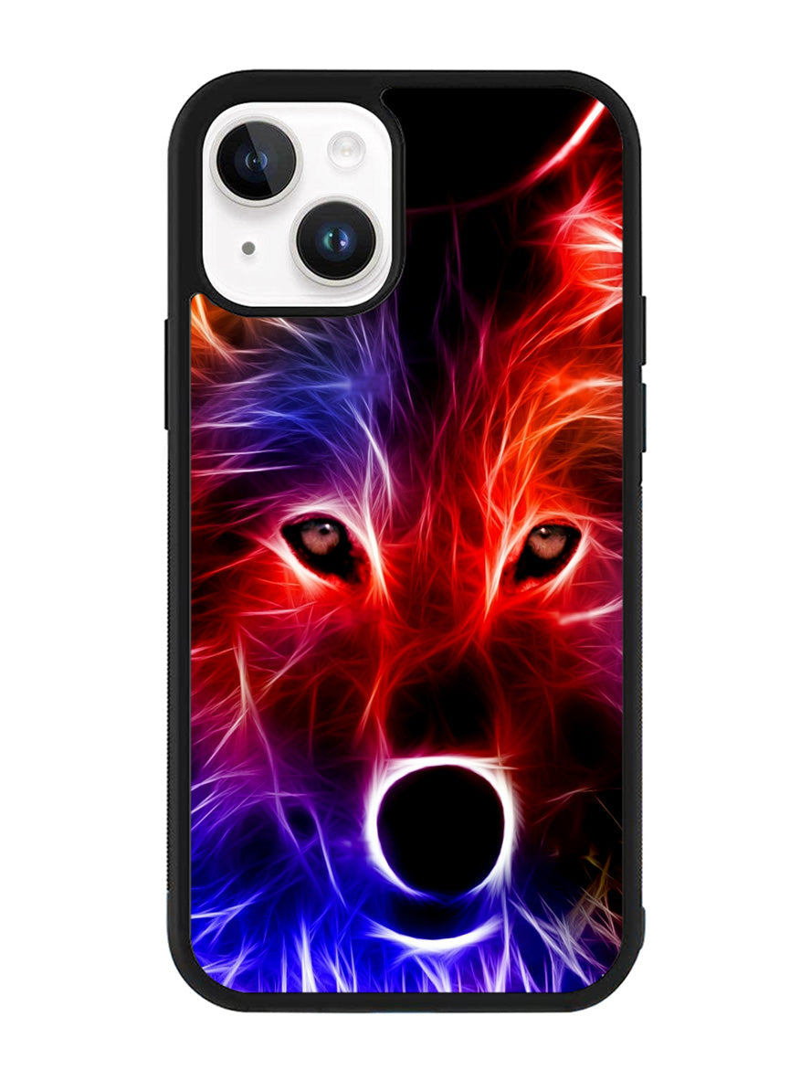 wolf glow line iPhone 14 Plus Case QC0567