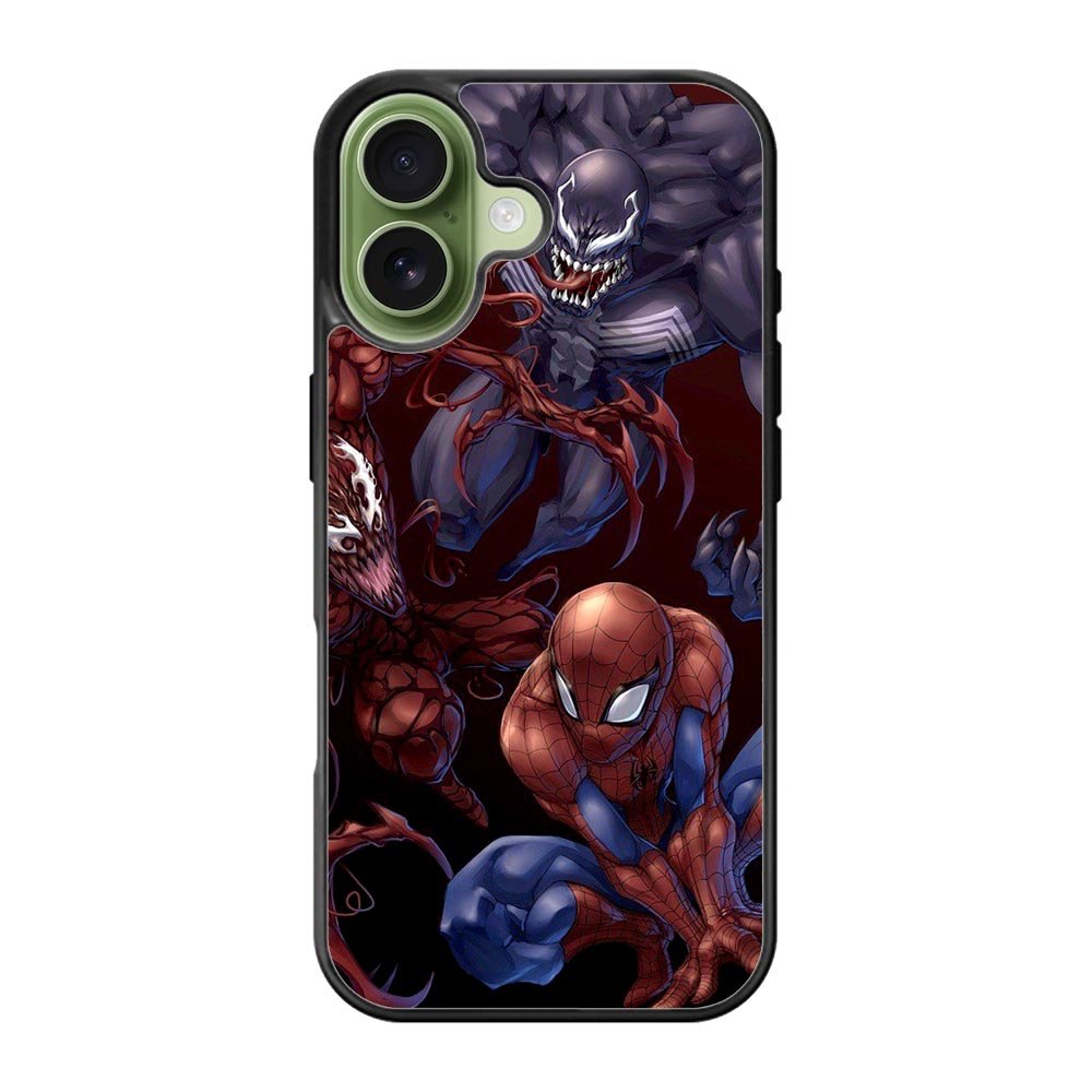 Spiderman Venom Carnage Back iPhone 17 Case QC0573