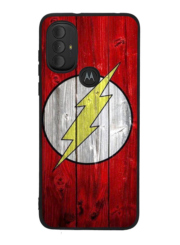 Flash SUperhero Logo on Wood Motorola Moto G Pure 2021 , Moto G Power 2022 Case OV4872