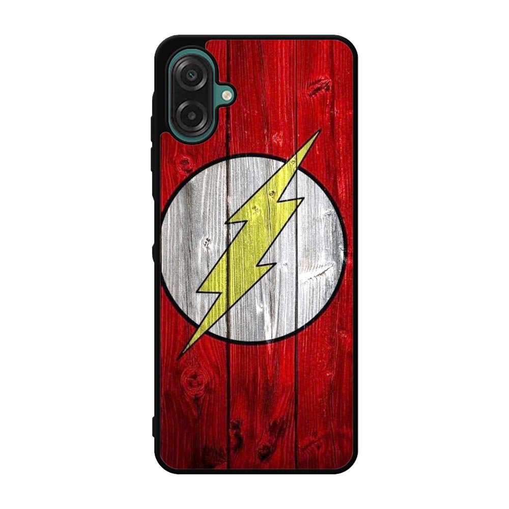 Flash SUperhero Logo on Wood Samsung Galaxy A07 Case OV4872