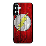 Flash SUperhero Logo on Wood Samsung Galaxy A16 Case OV4872