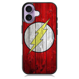 Flash SUperhero Logo on Wood iPhone 17 Case OV4872