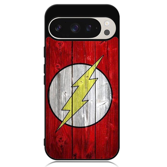 Flash SUperhero Logo on Wood Google Pixel 9 Pro XL Case OV4872
