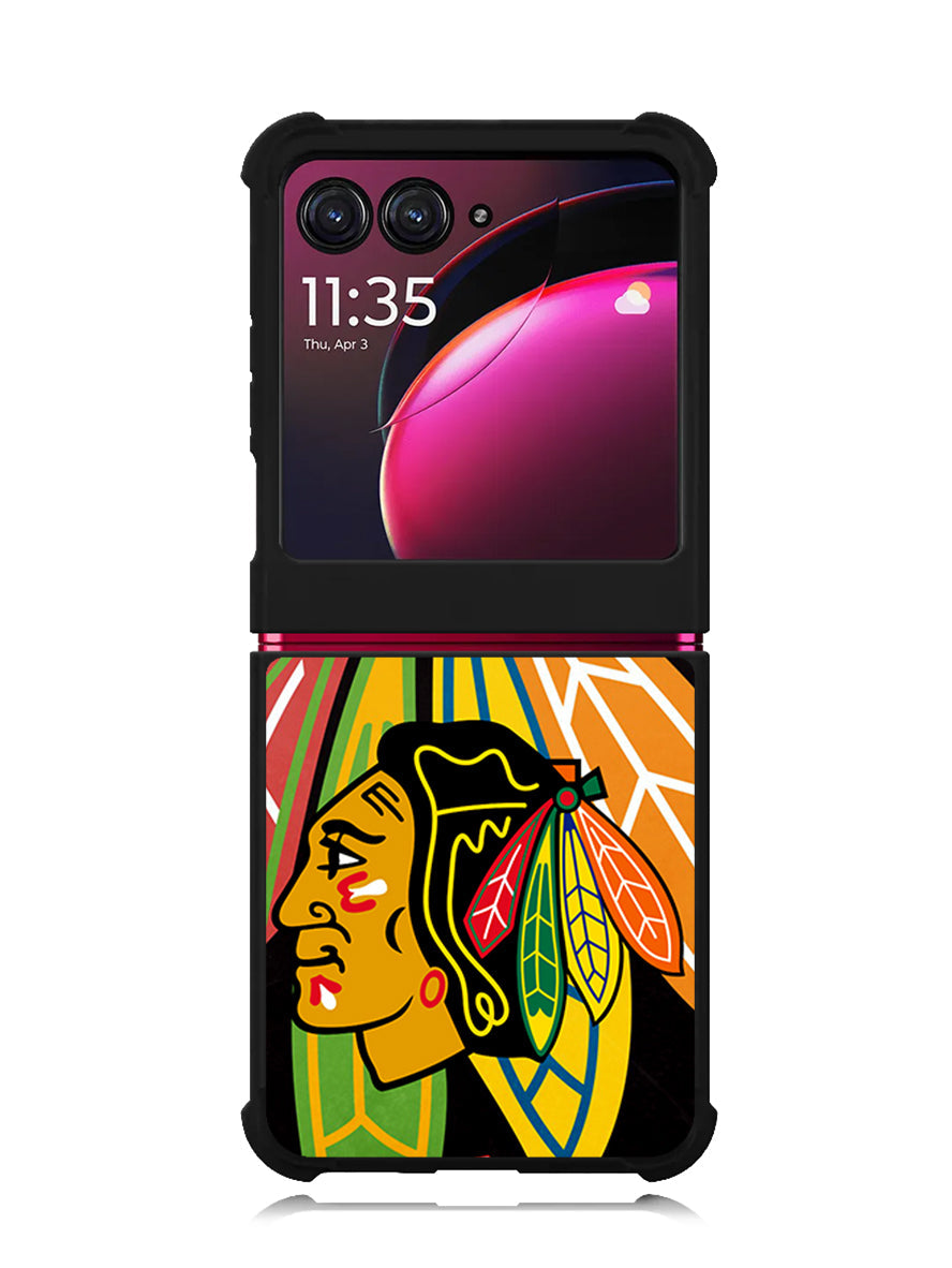 Chicago Blackhawks Motorola Moto Razr Plus 2023 , Moto Razr+ 2023 Case