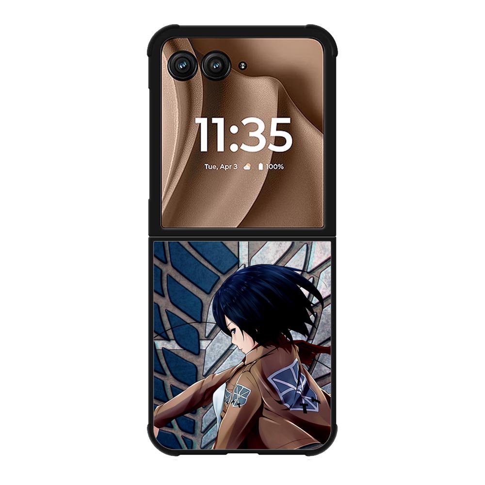 Attack on Titan Mikasa Motorola Moto RAZR Plus 2025 Case OV0618